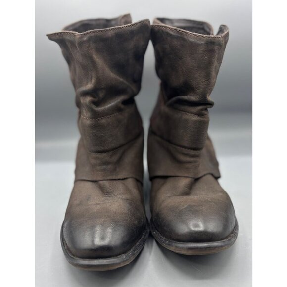 Sheridan Mia Distressed Brown Leather Ankle Boots Womens Size 39 - Picture 2 of 8